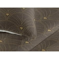 thumbnail image 3 of Ambesonne Art Deco Quilted Bedspread Set 3 Pcs, Dark Brown Classic Scales, King, Dark Brown Sand Brown, 3 of 4