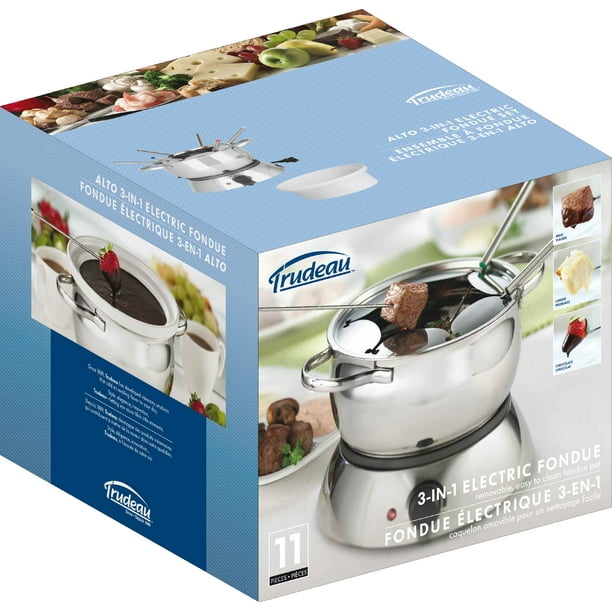 Trudeau Maison Alto 3In1 Electric Fondue SetSilver