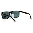 thumbnail image 4 of Locs Gangster Oversized Rectangular Horn Rim Sunglasses All Black, mens, 4 of 4