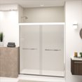 thumbnail image 4 of Transolid Fbpt607008f-T 70" High X 59" Wide Bypass Frameless Shower Door - Brushed, 4 of 7