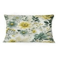 thumbnail image 2 of Designart "Green Bohemian Chic Essence" Floral Printed Throw Pillow, 2 of 5