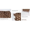 thumbnail image 6 of Women Summer Lace Trim Polka Dot Wide Leg Palazzo Pants High Waisted Cropped Baggy Trousers, 6 of 7