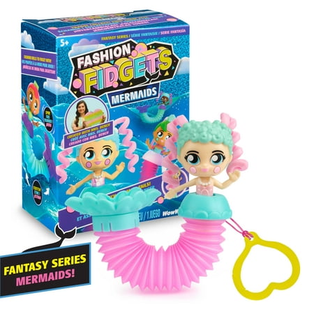 Fashion Fidgets Mermaids Fantasy Series Doll by WowWee, (1 Mystery Doll Included, 3.5" Tall)