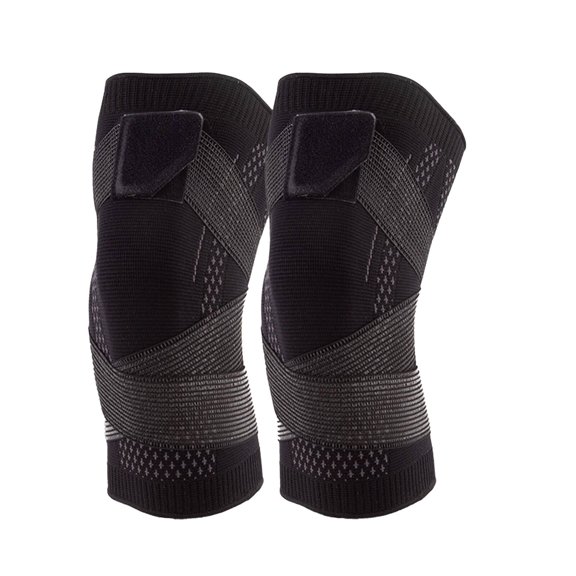 BESTSKY Knee Brace for Women,Adjustable Fit Toddlers Kneepads Protector,Soft Fabric Moisture-Wicking Knee Sleeve,Black