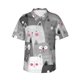 thumbnail image 1 of Balery Cats Group Camisas hawaianas de manga corta para hombre, camisas playeras de corte holgado, camisas de vacaciones con botones,3X-Large, 1 of 7