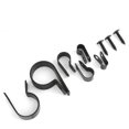 thumbnail image 4 of Clips de nylon 150pcs R-Tipo de cable clamp + 150pcs Tornillos M4x16mm Cruz de acero al carbono cabeza segmentada autorroscantes Set, 4 of 6