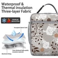thumbnail image 2 of Flower Insulated Lunch Box Teen Reusable Lunch Tote Bag with Water Bottle Holder Portable Lunch Bag Picnic Hiking, 2 of 6