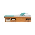 thumbnail image 6 of Memomad Bali Storage Platform Bed, King, with Drawers and Compartments, Oak, 6 of 14