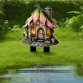 thumbnail image 4 of Dreamy Mushroom House 2D Flat Garden Decor Outdoor Courtyard Scene Decoration Props - Weatherproof Whimsical Lawn Ornaments for Parties & Festivals (A)​, 4 of 6