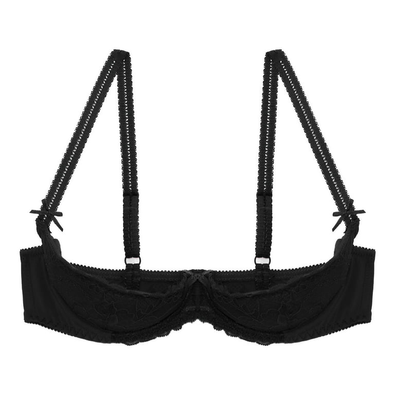 Buy SEA BBOT Women Push Up Bra Plus Size Underwire Lace Bra 44D Black  Online at desertcartSeychelles