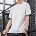 thumbnail image 5 of Camisetas para hombre, camisetas holgadas, camisetas lisas para hombre, 100 % algodón, holgadas, sin logotipo, amarillas, básicas, elegantes, informales, tallas XL, venta al por mayor, elegantes y ori, 5 of 5