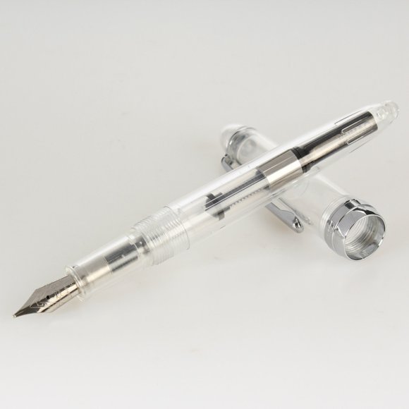 Stylo-plume Transparent Coloré / Pointe Fine, Stylo de Bureau et d'École, Série Transparente de Stylos Iridium / Stylo à Motif en Spirale, Stylo-Plume Transparent, Stylo Jinhao 992, Outil d'Écriture Coloré