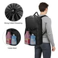 thumbnail image 4 of EEEkit Heavy Duty Laundry Bag, 35L Large Laundry Backpack, Dirty Clothes Hamper for College Laundromat, Black, 4 of 6