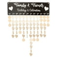 thumbnail image 1 of Shisuyan Hanging DIY Wooden Calendar Assorted Color 1 Set 15.7x4.7in, 1 of 8