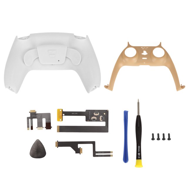 Controlador de juego Accesorio de botón trasero Mapeo profesional Burst Gamepad Doble botón trasero para controlador PS5 Blanco