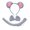 H-Light Gray1209, variant on FEIFLY Women Ears Headband Tail Bow Tie Accessories Set Standing Gray And Ears Headband And Tail Bow Tie Solid Color Festival Clothing