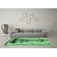 thumbnail image 3 of Ahgly Company Indoor Rectangle Abstract Turquoise Blue Modern Area Rugs, 2' x 4', 3 of 4