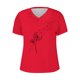thumbnail image 4 of Camisetas de Manga Corta para las Mujeres, Impresión de Cuello en V Camiseta Casual Top Hecho de 95% Poliéster 5% Spandex para el Uso Diario de Primavera Verano, Camisetas para las Mujeres Casual, 4 of 4