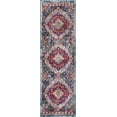thumbnail image 3 of Traditional 2x8 Area Rug (2'3'' x 7'3'') Medallion Red, Pink Indoor Runner Easy to Clean, 3 of 8