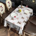 thumbnail image 2 of White Highland Cow Flower Pattern Rectangle Tablecloth 60"x120",Waterproof Polyester Rectangle Table Cloth, Wipeable Spillproof Polyester Tablecloth for Dining, Camping, Indoor and Outdoor, 2 of 6