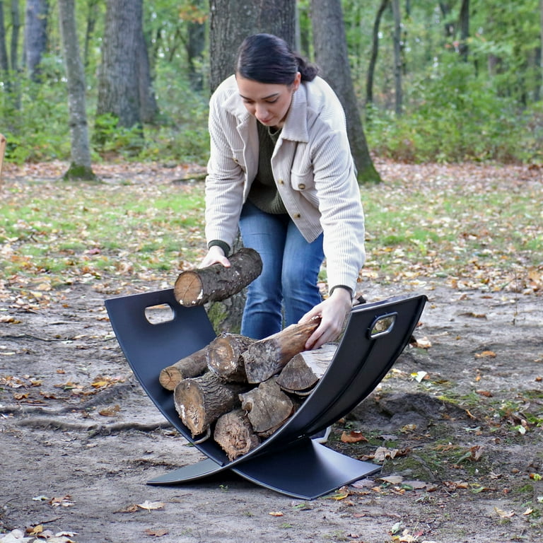 Sunnydaze wood rack new arrivals