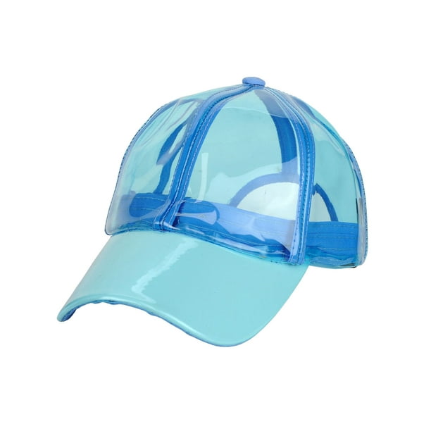 C.C C.C Womens Transparent Waterproof PVC Rain Baseball Cap