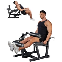 GARVEE 4 IN 1 Leg Extension and Curl Machine,700lbs Adjustable Leg Curl,Leg Extender for Home Gym,Fits 1" & 2" Weight Plates,Black