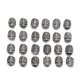 thumbnail image 5 of Tubo de cuentas para el cabello BuyWeek 24 piezas de aleación para barba estética elegante, 5 of 14