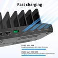 thumbnail image 3 of Estación de carga Unitek con cargador rápido USB C de 140 W para portátil, 3 of 6