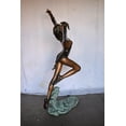 thumbnail image 6 of Nifao Ballet Dancer Performing on Stage Bronze Statue – Outdoor Garden Decor Sculpture, 45"L x 27"W x 71"H, 6 of 12
