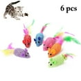 thumbnail image 1 of 6PCS Mice Toy Funny Interactive Pet Training Toy Mouse Toy for Cats Kittens, 1 of 8