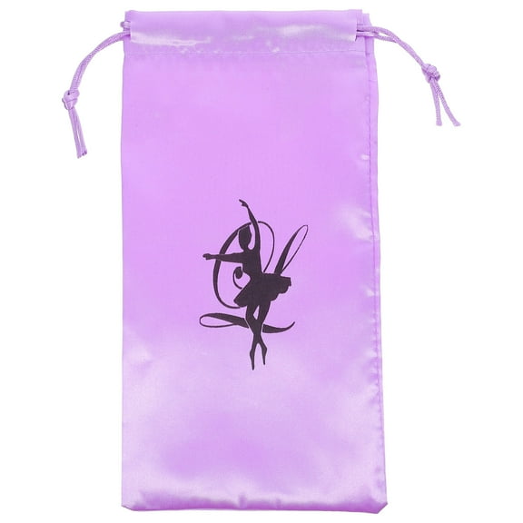 WEUVEB 1 Pair Washable Satin Drawstring Shoe Storage Bags for Girls Footwear Organizer