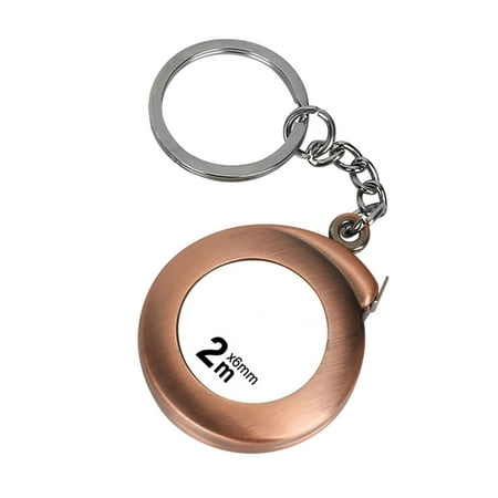 

Liushuuuu Tape Measure Keychains Functional Mini Retractable Measuring Tape Keychains 2M Stainless Steel Tape Measure Measuring Tape Table Saw Track Gauge T Post Corner Brace Drill Bit 3/32