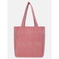 thumbnail image 2 of No Boundaries Women's Americana North/South Tote Bag, Red Engineer Stripe, 2 of 5
