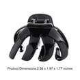 thumbnail image 4 of Sonducket Paquete de 4 pasadores Grip Clips de garra de plástico sólido Accesorios negros y marrones Pasadores de San Valentín para Accesorio para el cabello Negro, 4 of 6