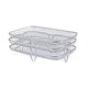 thumbnail image 2 of Soporte Escurridor apilable de 3 niveles de acero inoxidable 304 con esquinas elevadas y clips (2 piezas) Rkxzt, 2 of 6
