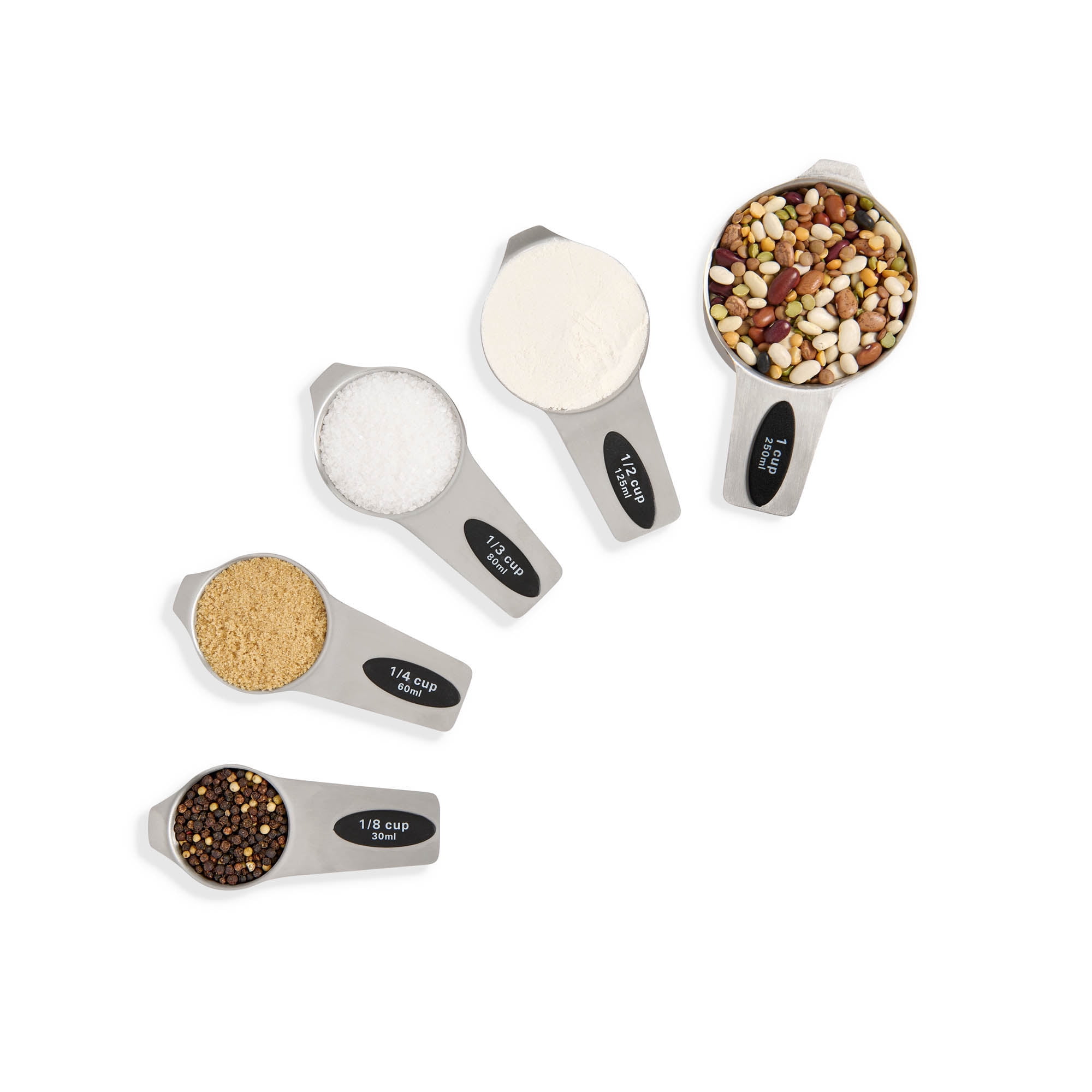 Mrs. Anderson's Baking Magnetic Measuring Cups, High-Quality 18/8 Stainless Steel, 5-Piece Set