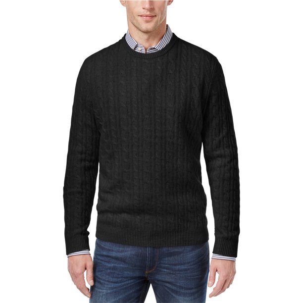 Suéter de cachemir para hombre Club Room, gris, LT
