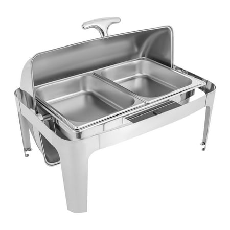 

MIDUO 9L Roll Top Rectangular Chafing Dish Buffet Set for Wedding Party