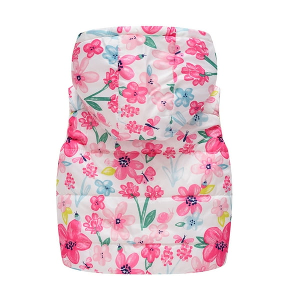 Dezsed 2022 Autumn Winter New Boys Girls Sleeveless Hooded Wool Vest Jacket Cartoon Print Coat Kids Warm Cashmere Vest Children Outwear Clothes 12Month-5Year