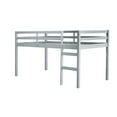 thumbnail image 2 of Grey Twin Loft Bed with Low - height Feature / Wide Ladder for Easy Climbing, 2 of 2
