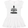 thumbnail image 3 of Inktastic Easily Distracted by Penguins Girls Baby Dress, 3 of 5