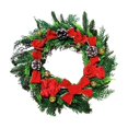 thumbnail image 1 of Wosthever Guirnalda de pino artificial para ambiente festivo navideño, decoraciones navideñas colgantes para puerta navideña Kits de decoración para fiestas, 1 of 6