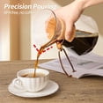 thumbnail image 2 of Pour Over Coffee Maker 27 OZ, 8 Cup Borosilicate Glass Drip Coffee Maker with Reusable Stainless Steel Filter and Cork Grip for Home Café 800 ML (Diamond Shape), 2 of 15