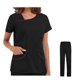 thumbnail image 1 of Women Hospital Workwear Uniforms Doctor Nurse Blouse Short Sleeve Tops Pants Suit, 1 of 1