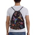 thumbnail image 2 of Bingfone Humming Bird Drawstrings Backpacks Bags For Men Women Gym Drawstrings Bag, 2 of 9