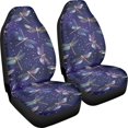 thumbnail image 3 of XYZCANDO Waterproof Car Seat Covers SUV Vehicle Sedan, Anti-Slip Easy Clean Car Front Seat Covers 2pc Polyester Fabric Dragonfly Pattern, 3 of 10