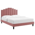 thumbnail image 2 of Modway Elise Full Performance Velvet Platform Bed in Dusty Rose, 2 of 10
