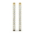 thumbnail image 5 of TimeLe$$ Classics 2 Carat TW Round Shape Natural Diamond Hoop Earrings in Yellow Gold, 5 of 5