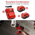 thumbnail image 2 of Kit de baterías KOOMICY de 2 unidades, 18 V, 6,0 Ah, con cargador, 2 of 7